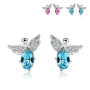 Diamond-Encrusted Zircon Earrings