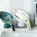 Ceramics Leaf Shape Soap Box