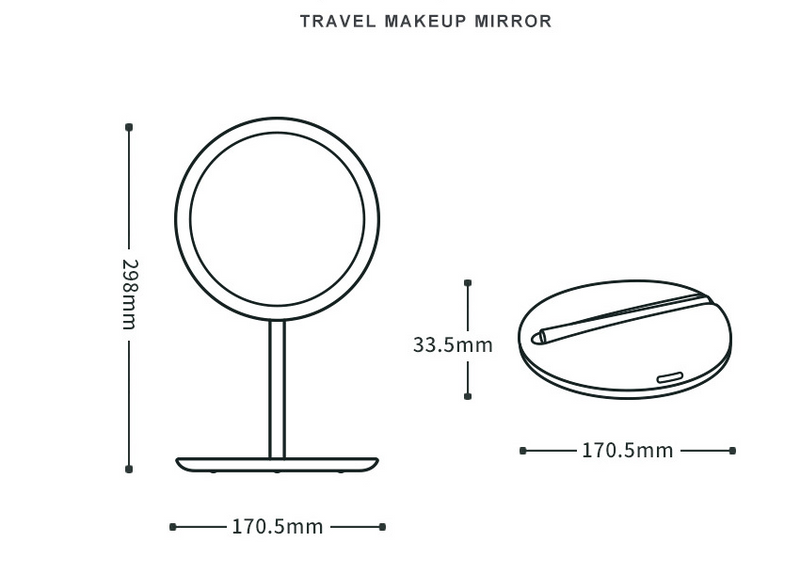 LED Folding Make-Up Mirror